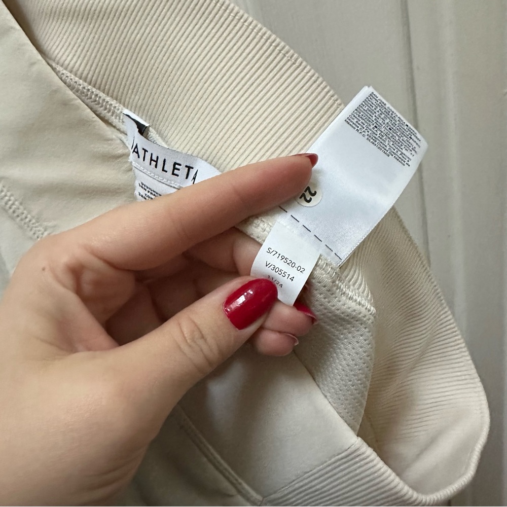 Athleta Women's Brooklyn Mid Rise 13 1/2" Skort Bone sz 14 cream tan skirt - Picture 7 of 7